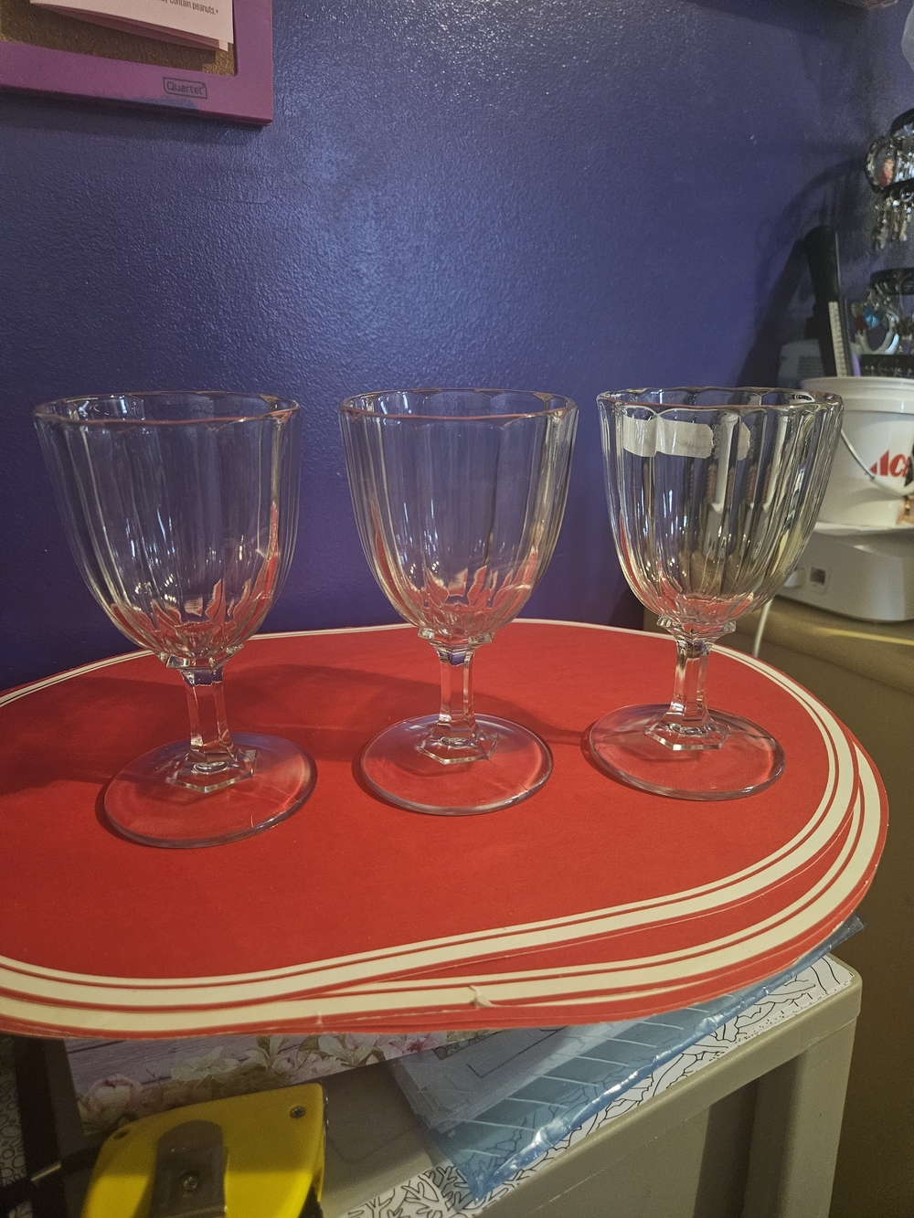 Clear Glass Goblet Set - Versatile Home Dining Glassware